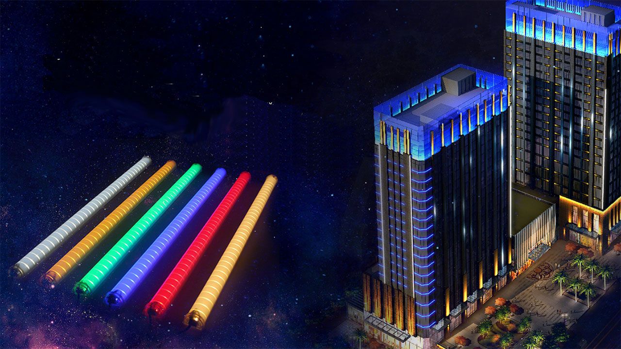illumination design with colored bulbs