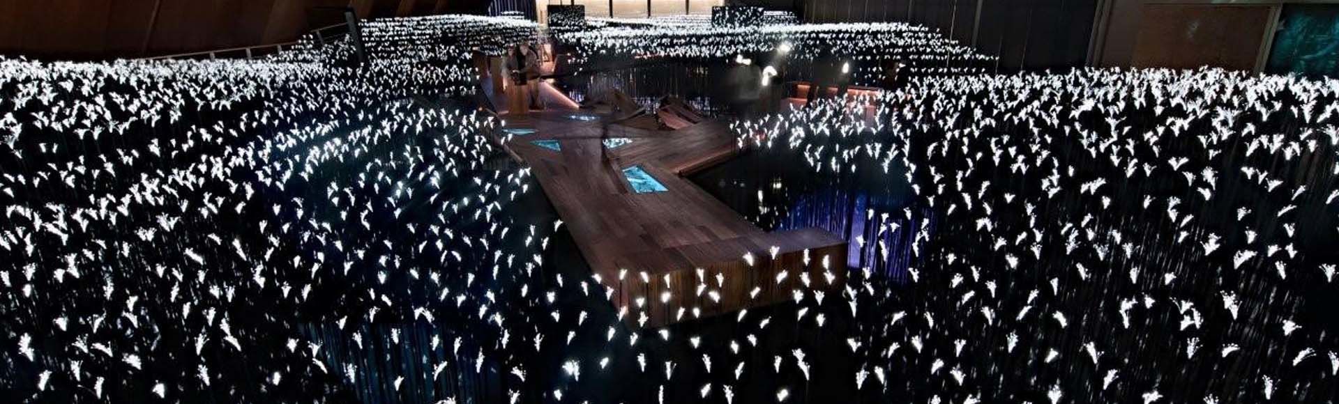 illuminated swimming pool fiber-optical designs in dubai