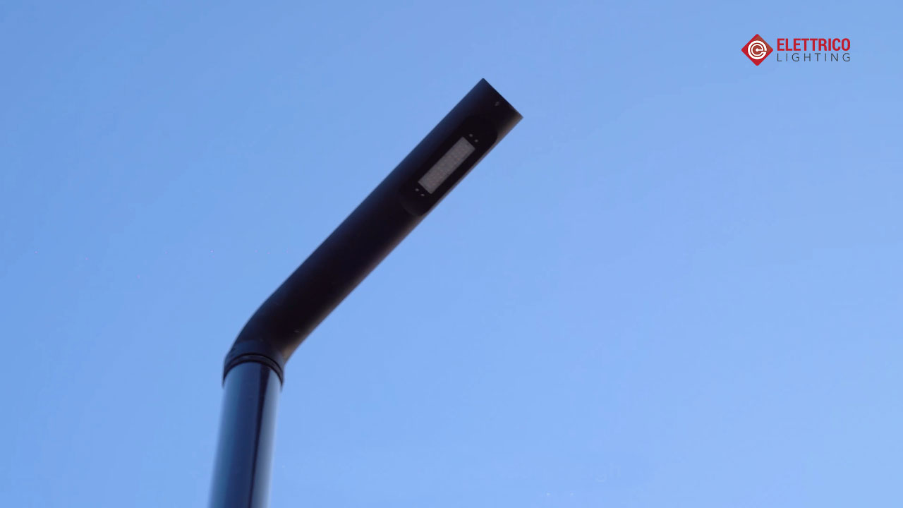 Close up for street pole lighting
