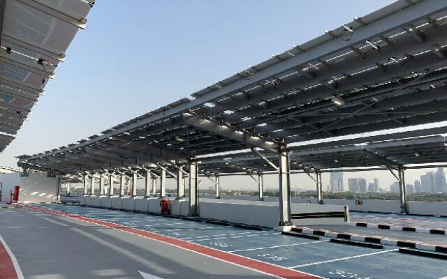 Solar panels for car parking